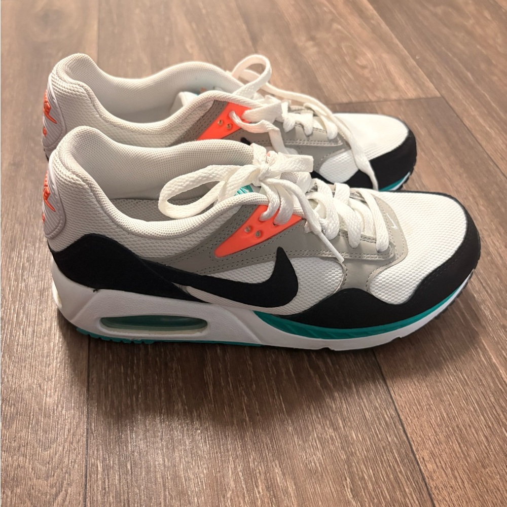 Nike White, Black, and Teal Sneakers